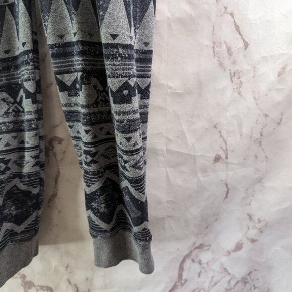 Kavu One Piece Size XXS Gray Sweatshirt Pajama Hoodie Jumpsuit Ernesto Geometric - Picture 5 of 13